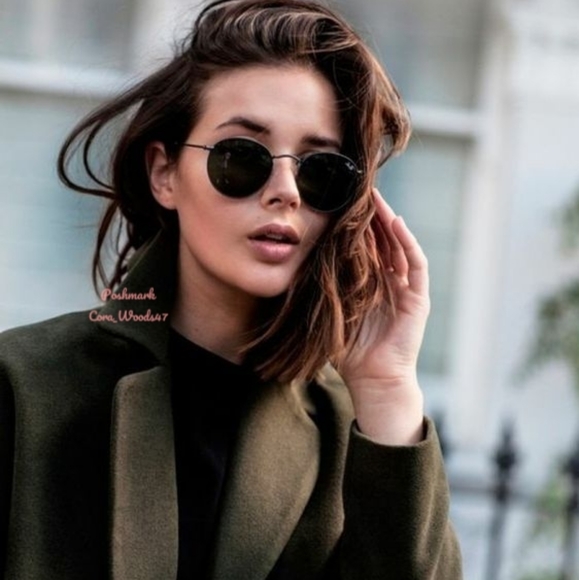 RayBan Round Metal Black Lenses RB3447 Black Frame Unisex New - Picture 12 of 15